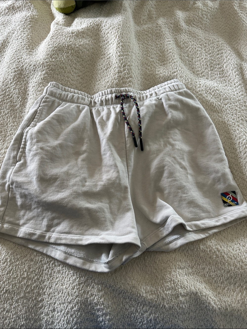 Peloton Apparel White Casual Drawstring Shorts